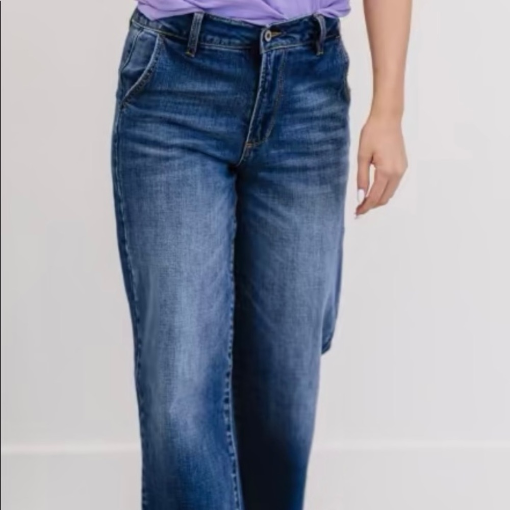NIB NWT KanCan Classy Wide Leg Jeans - Picture 1 of 16